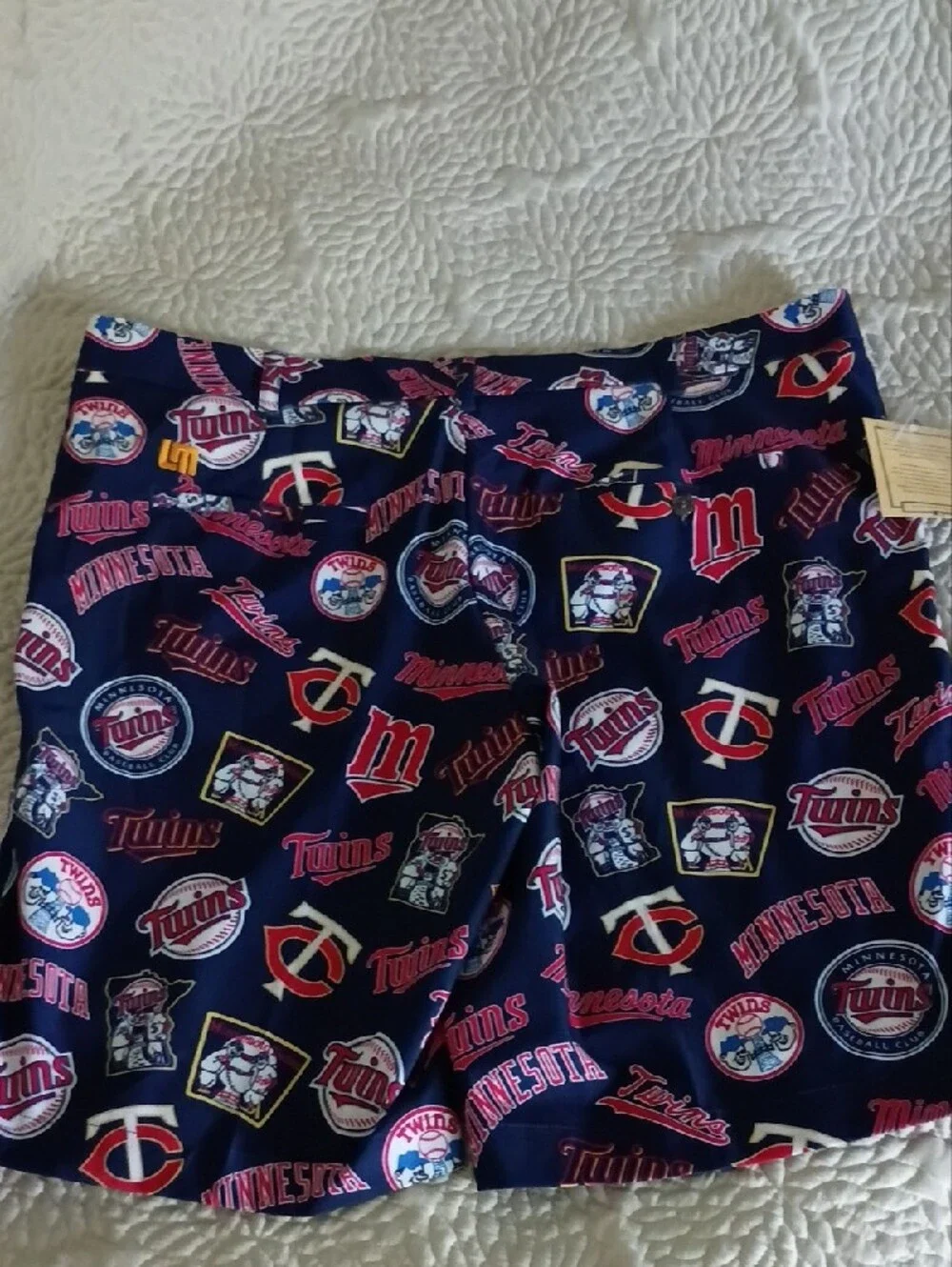 Loudmouth Minnesota Twins Retro Navy StretchTech Shorts Men's 40